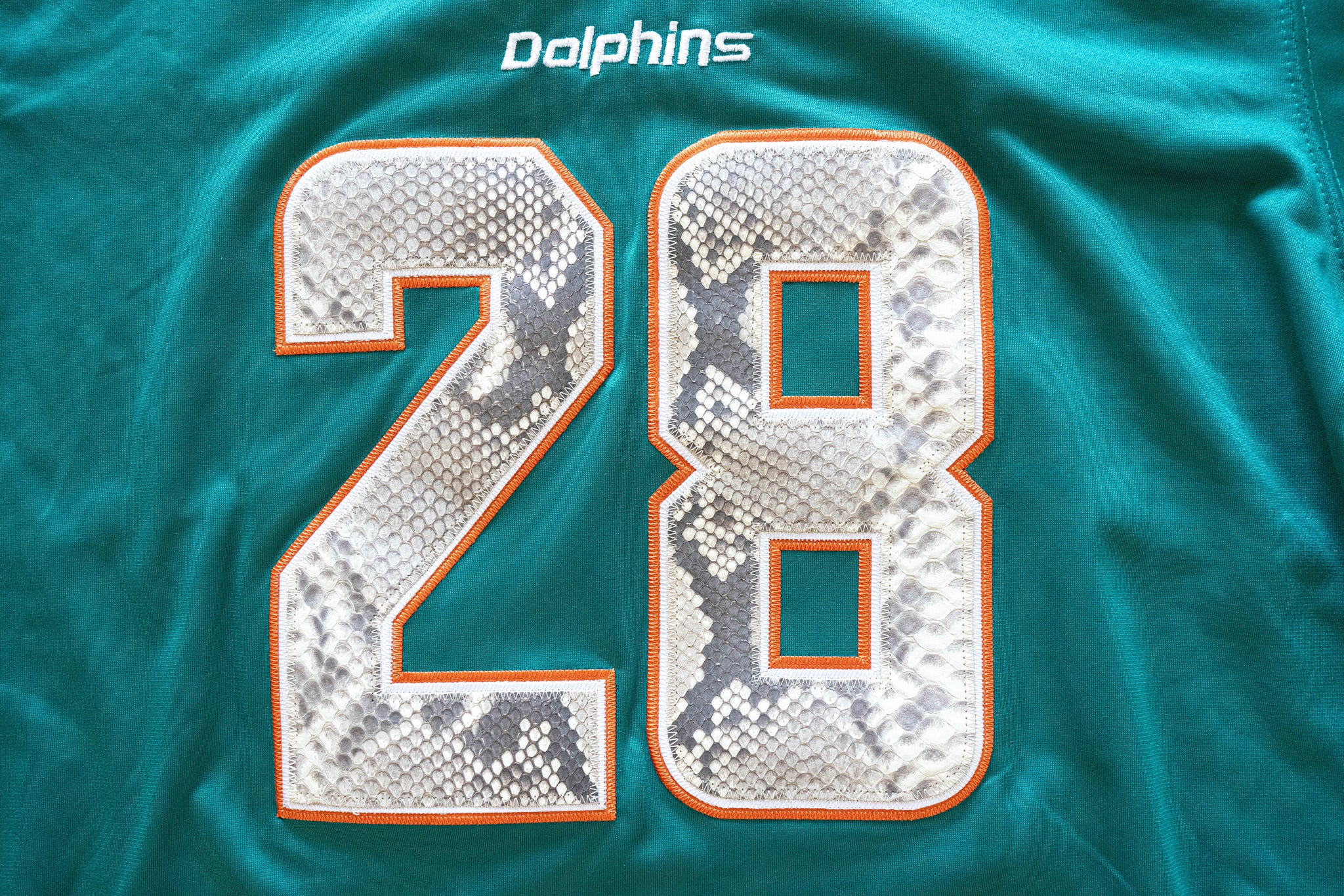 Nike De'Von Achane Miami Dolphins Python Jersey