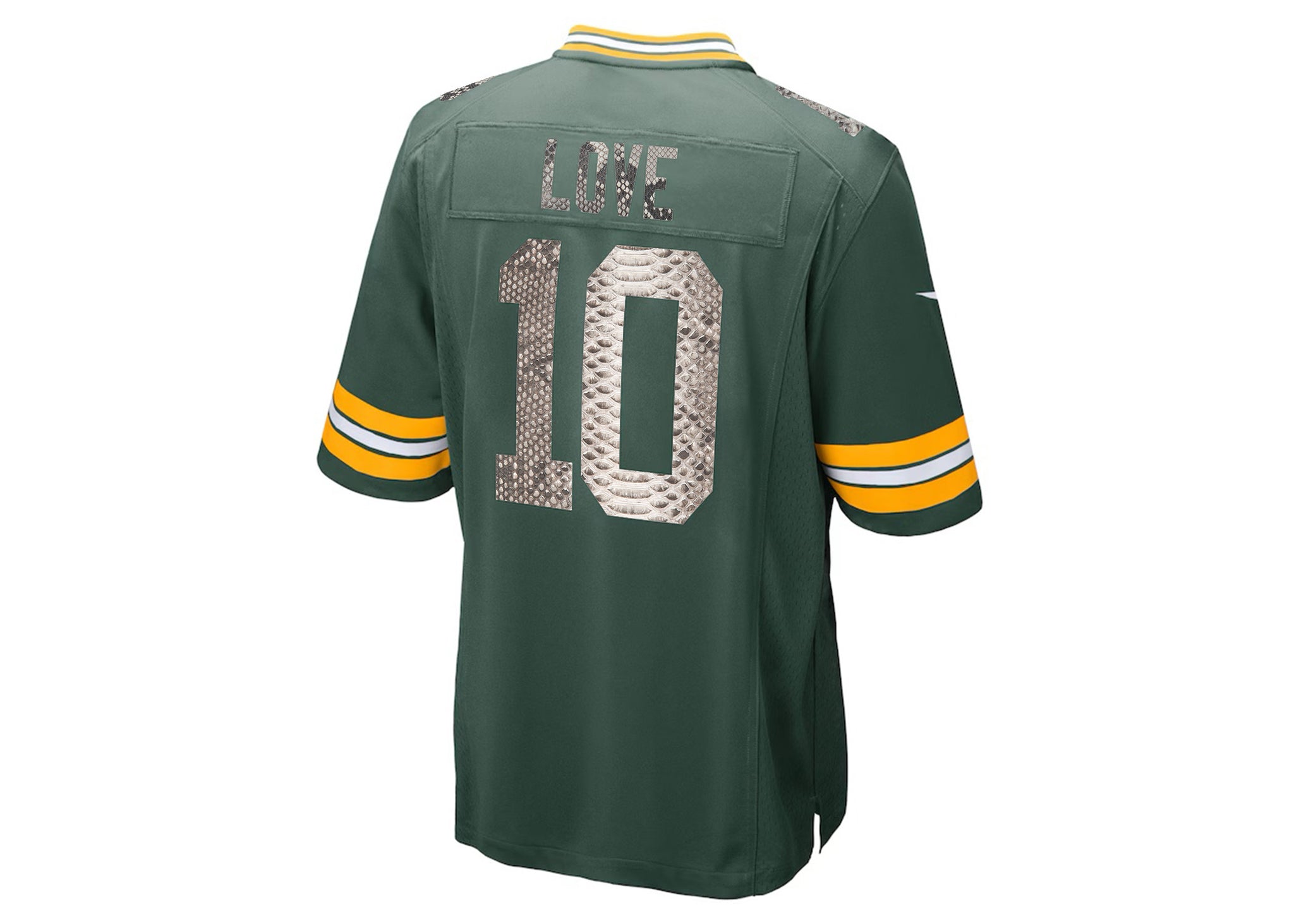 Nike Jordan Love Green Bay Packers Python Jersey