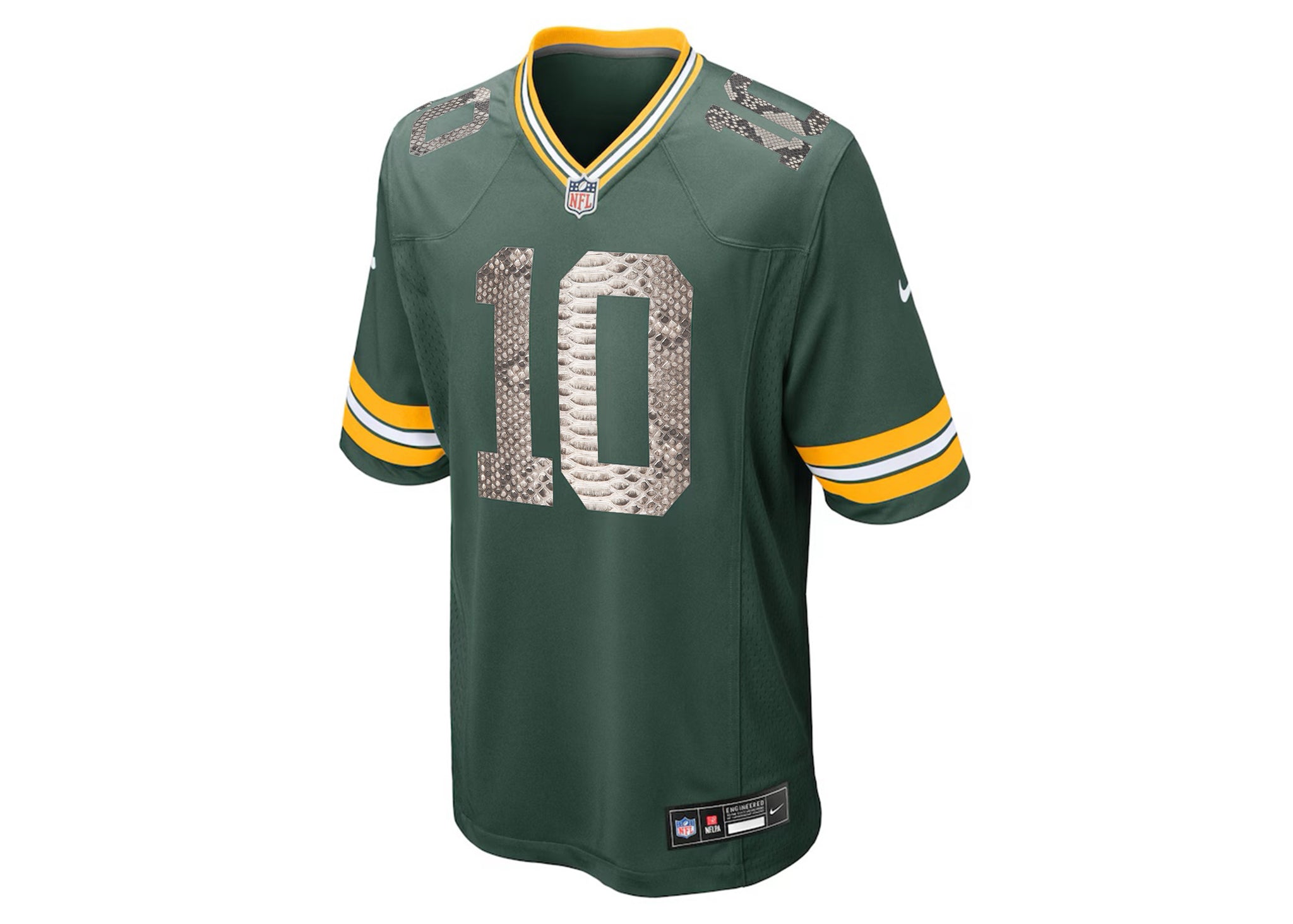 Nike Jordan Love Green Bay Packers Python Jersey