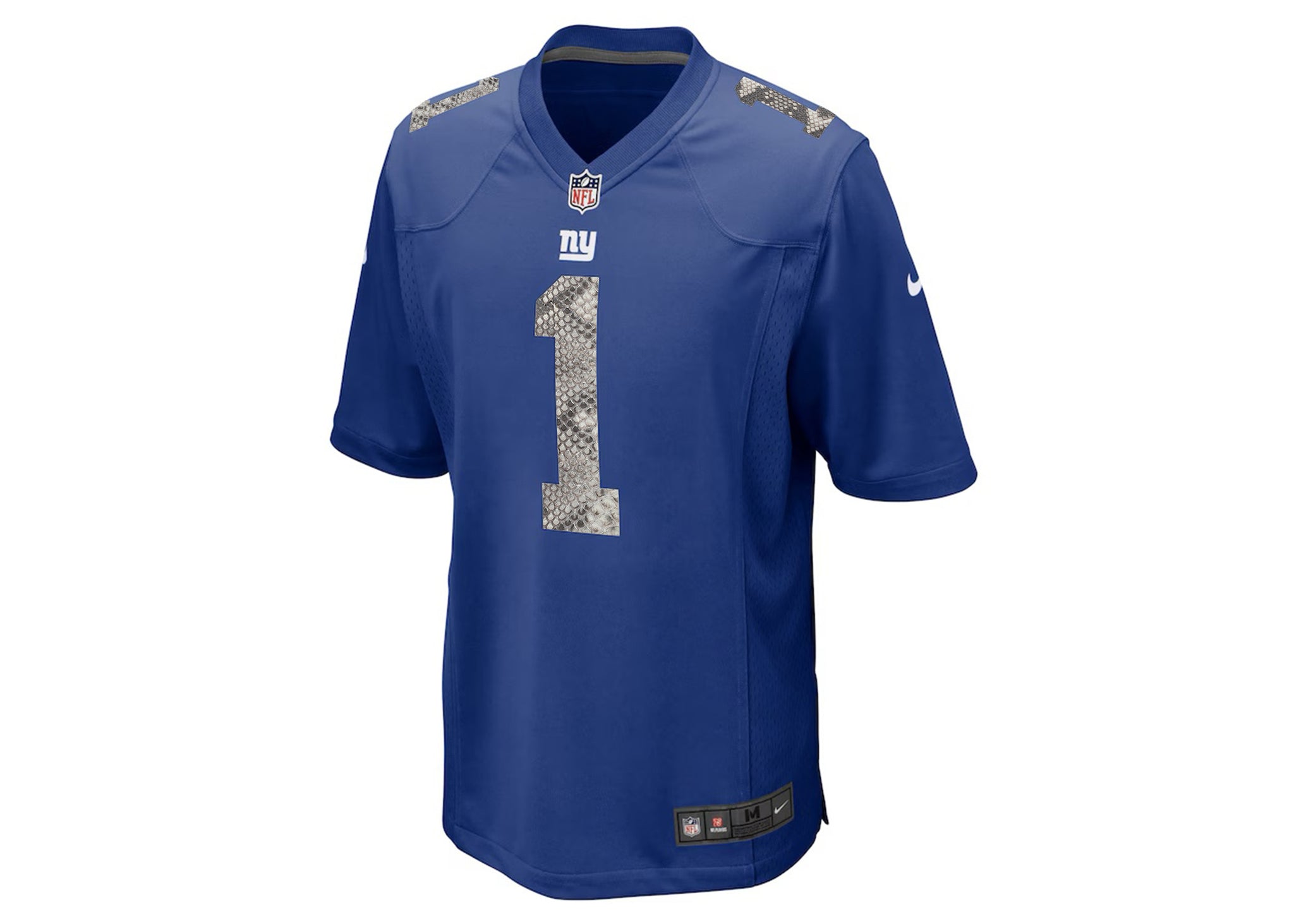 Nike Malik Nabers New York Giants Python Jersey