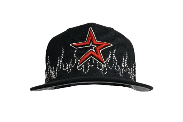 New Era Houston Astros Flames Sashiko Fitted