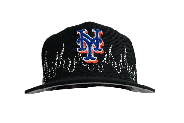 New Era New York Mets Flames Sashiko Fitted