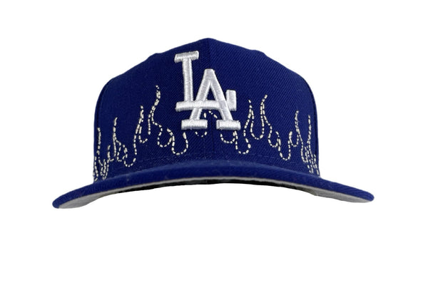 New Era Los Angeles Dodgers Flames Sashiko Fitted