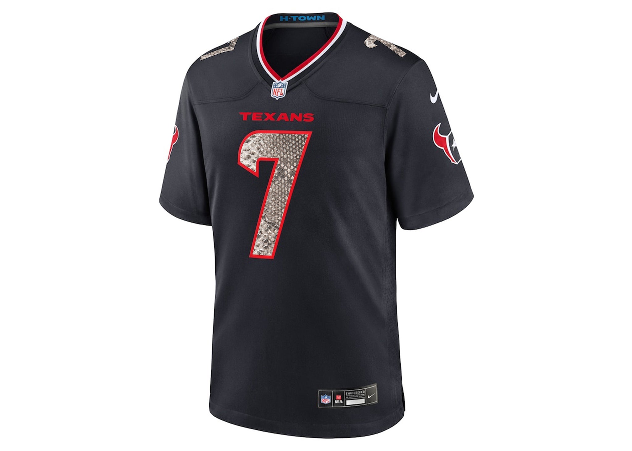 Nike CJ Stroud Houston Texans Python Jersey (Blue)