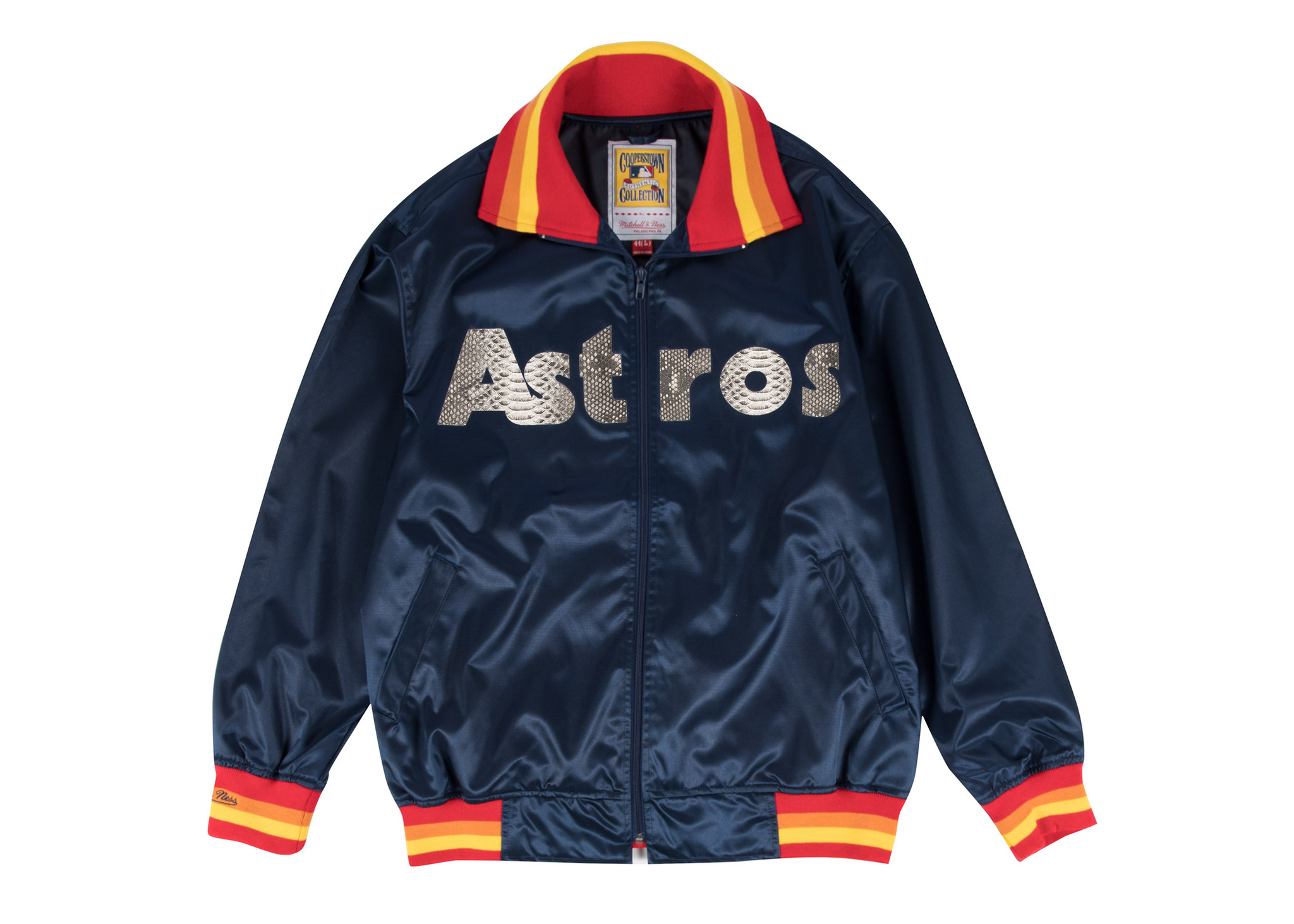 NEW Houston Astros Mitchell and Ness satin jacket collection size