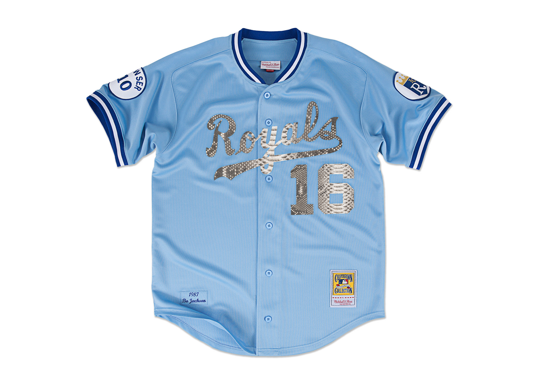 Mitchell & Ness Bo Jackson 1987 Kansas City Royals Python Jersey