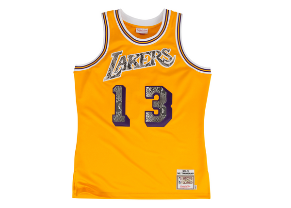 Mitchell & Ness Wilt Chamberlain 1971-1972 Los Angeles Lakers Python Jersey