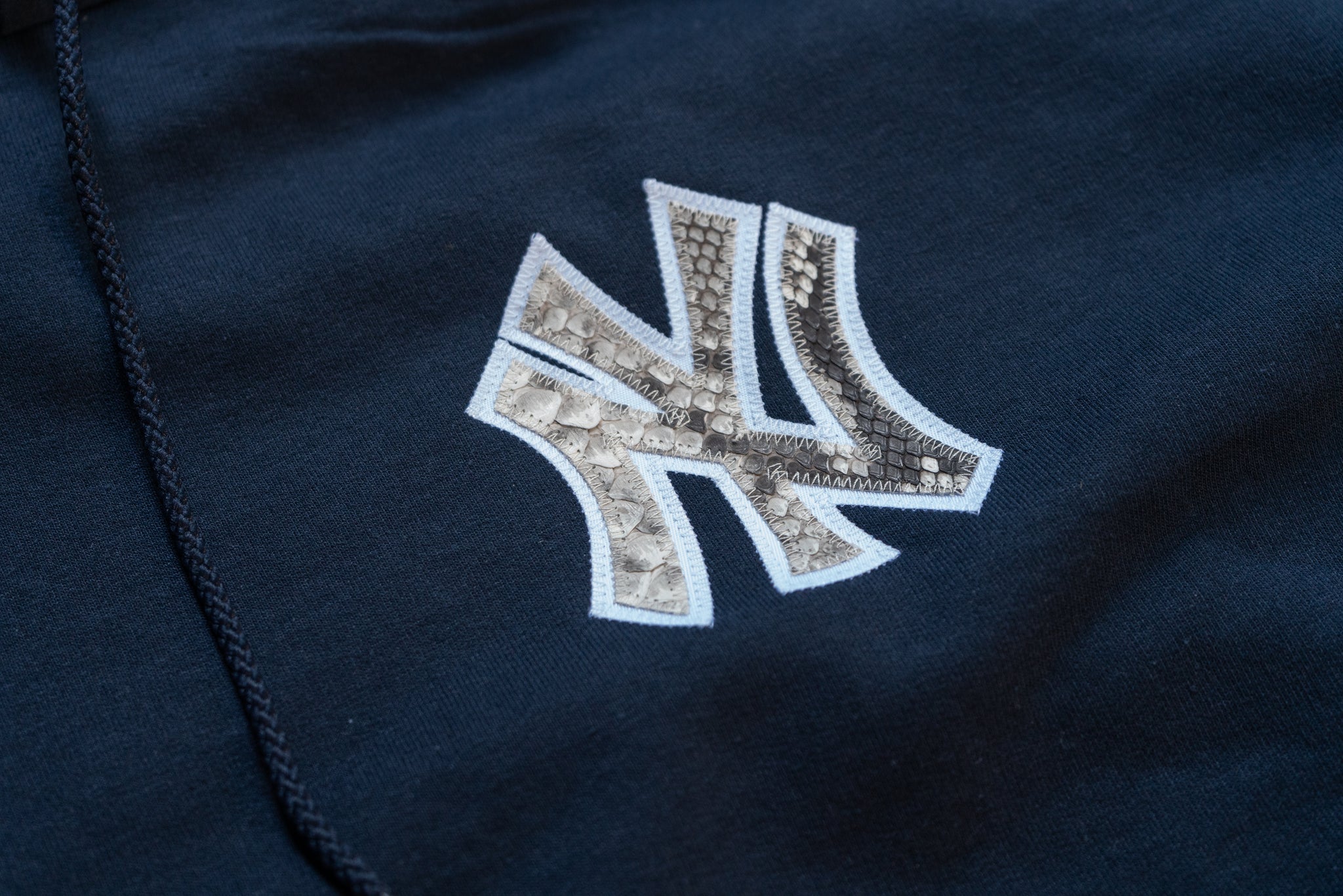 Custom New York Yankees Python Logo Champion Hoodie