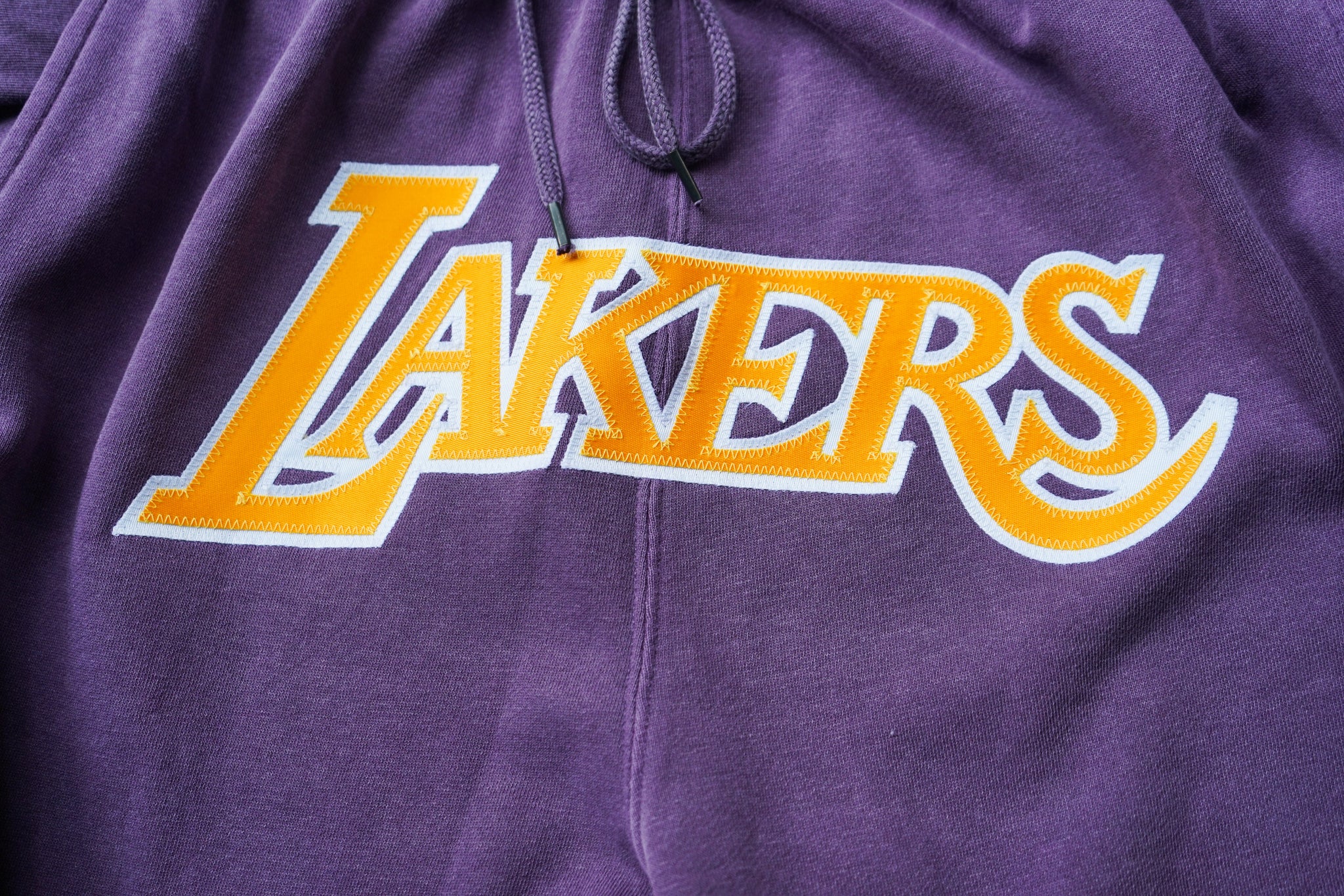 Mitchell & Ness Los Angeles Lakers 1984-1985 "LAKERS" Washed Out Swingman Shorts