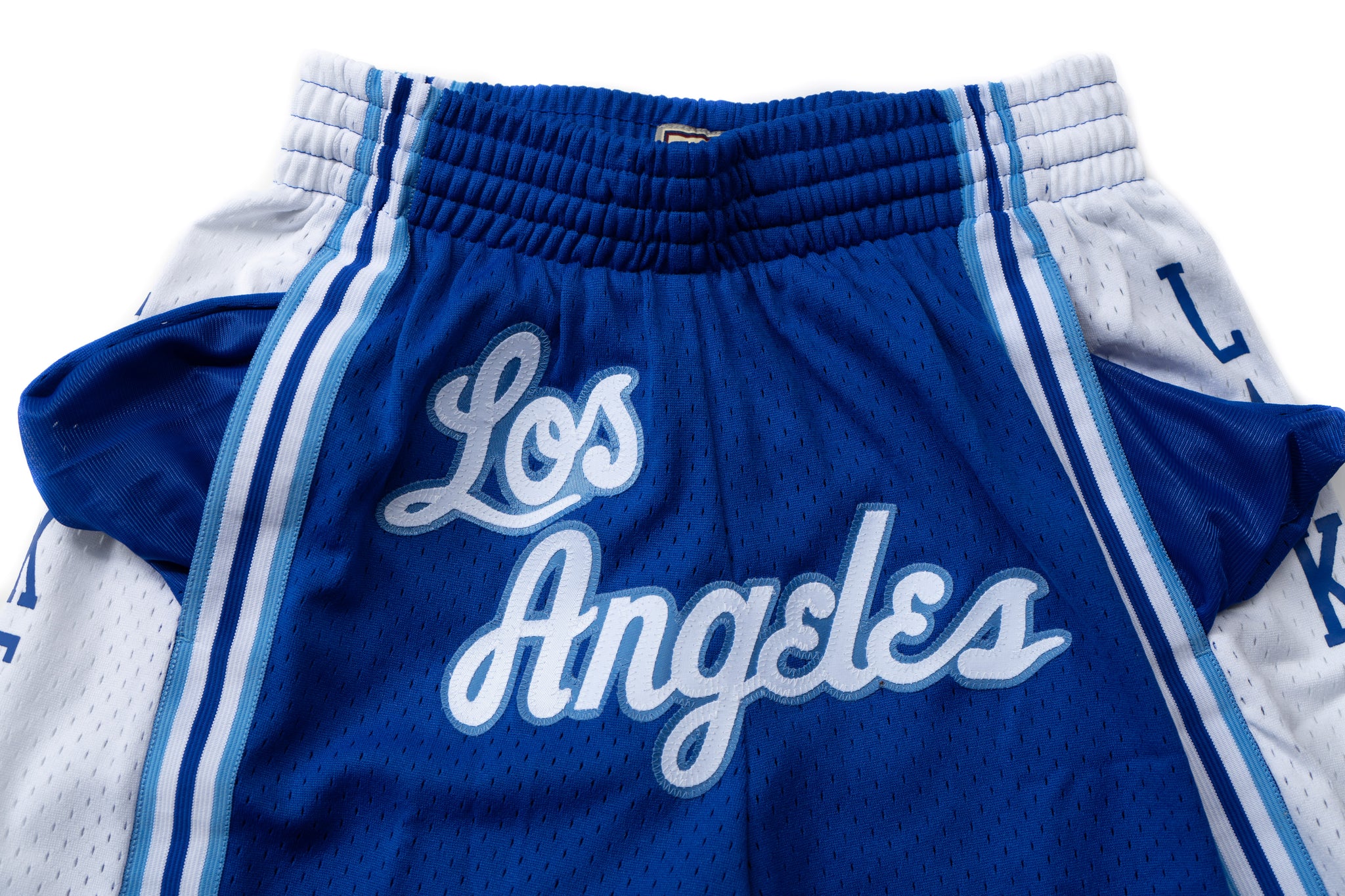 Mitchell & Ness Los Angeles Lakers 1996-1997 Royal Blue "Los Angeles" Swingman Shorts