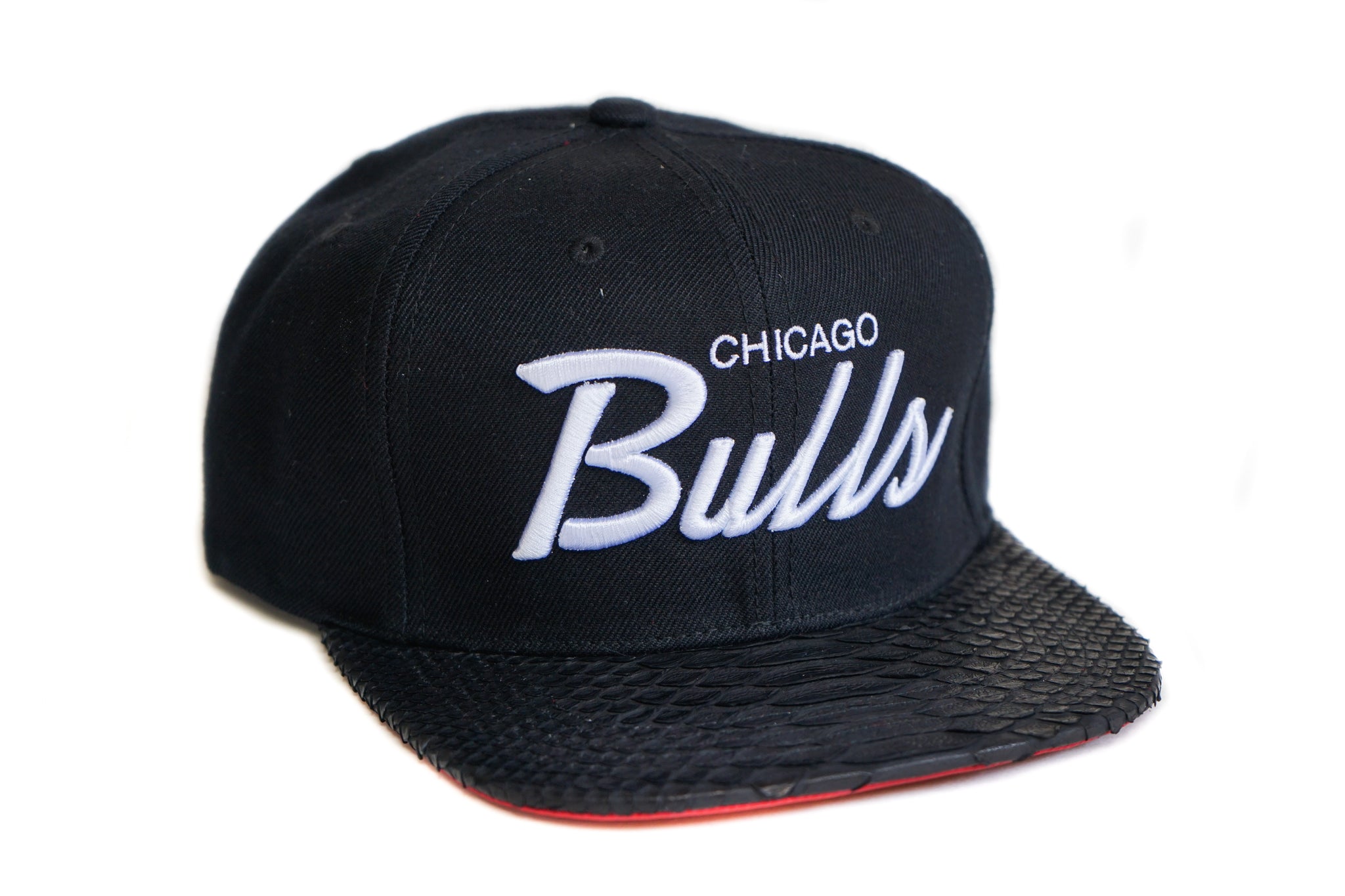 HATSURGEON x Mitchell & Ness Chicago Bulls Special Script Bred Strapback