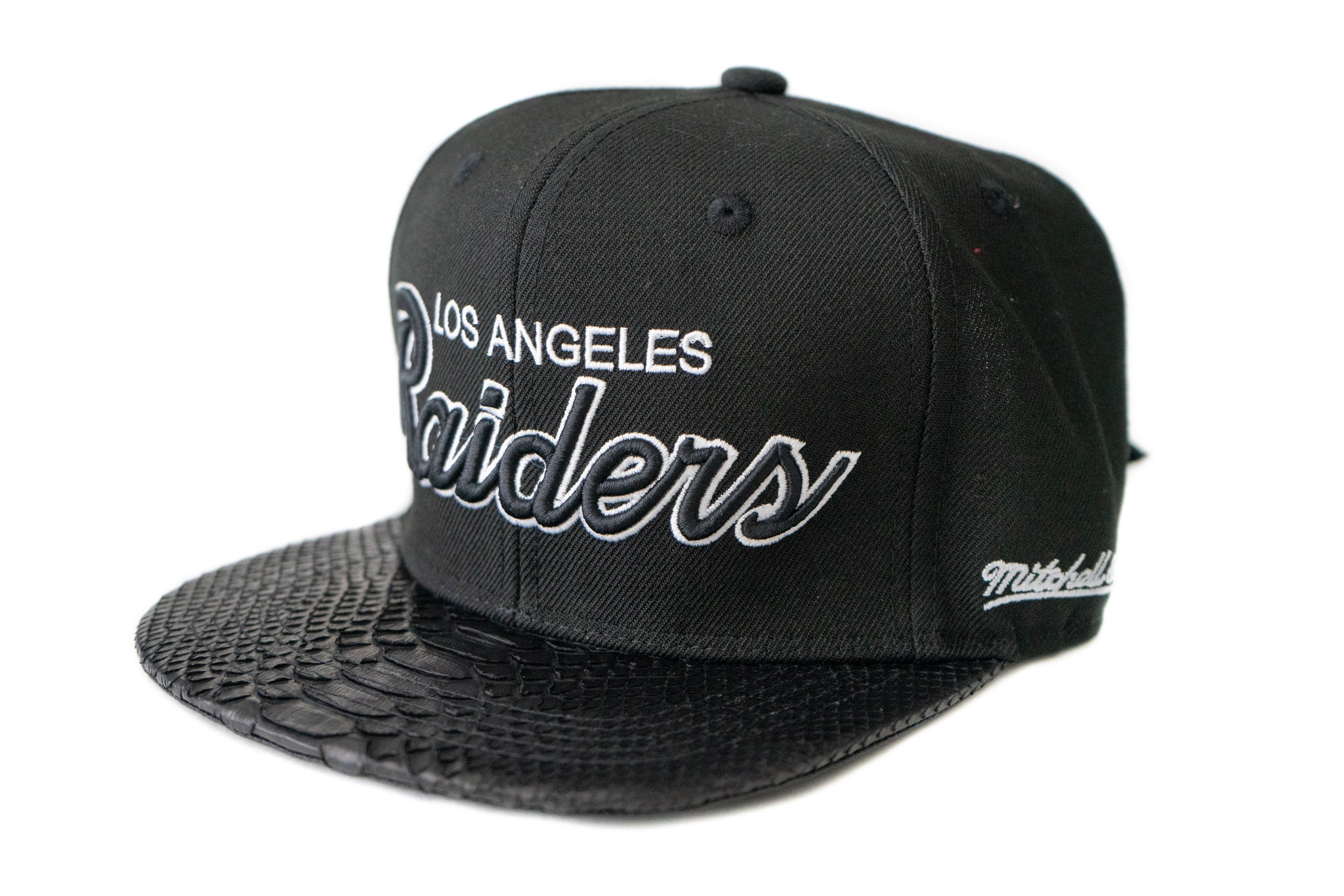 HATSURGEON x Mitchell & Ness Los Angeles Raiders All Black Strapback