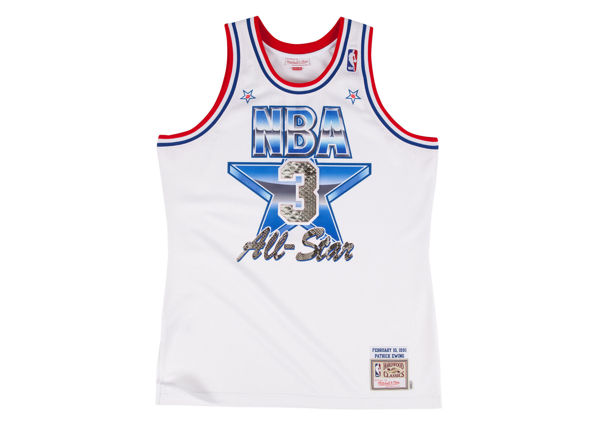 Mitchell & Ness Patrick Ewing 1991 NBA All Star Python Jersey