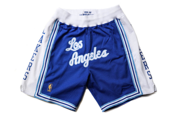 Mitchell & Ness Los Angeles Lakers 1996-1997 "LOS ANGELES" Royal Blue Authentic Shorts
