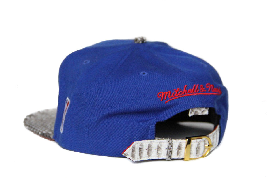 HATSURGEON x Mitchell & Ness Brooklyn Nets The Script White Strapback