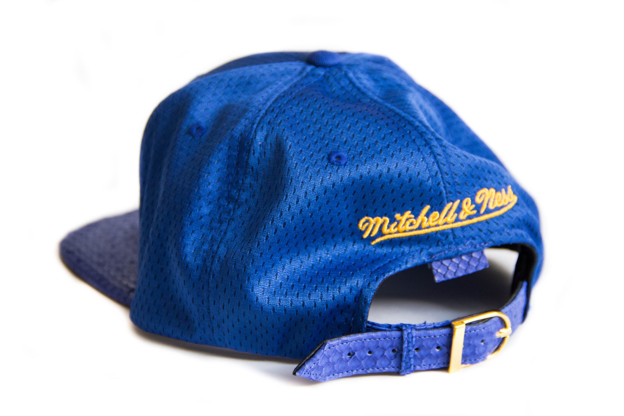 HATSURGEON x Mitchell & Ness Golden State Warriors Mesh Strapback (Blue)