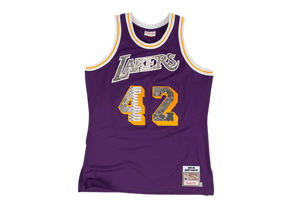 Mitchell & Ness James Worthy 1984-1985 Los Angeles Lakers Python Jersey