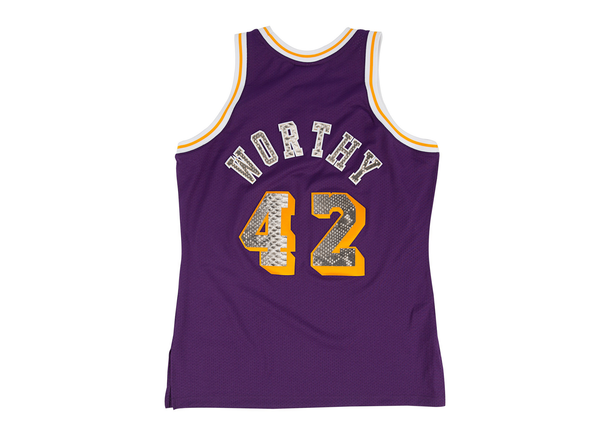 Mitchell & Ness James Worthy 1984-1985 Los Angeles Lakers Python Jersey