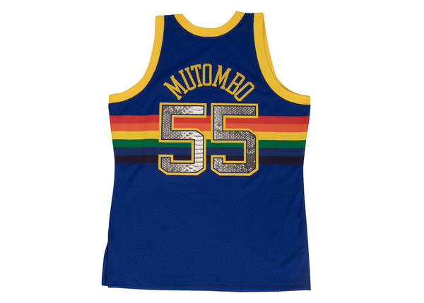 Mitchell & Ness Dikembe Mutombo 1991-1992 Denver Nuggets Python Jersey ...