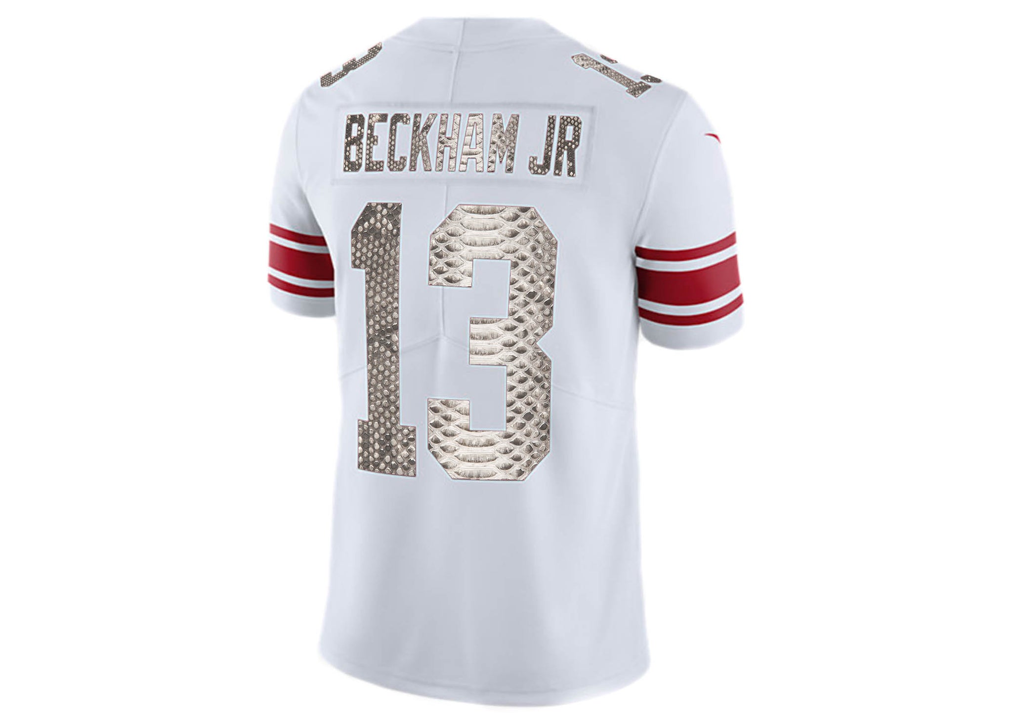 Nike Odell Beckham Jr. White/Red New York Giants Python Jersey