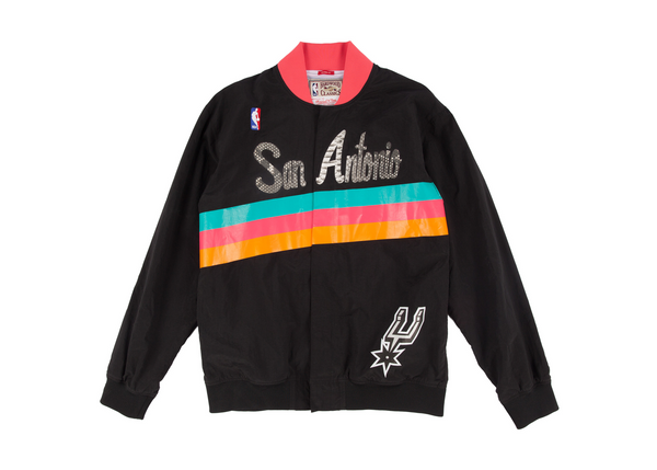 Mitchell & Ness San Antonio Spurs "Nothing But Net" Python Warm Up Jacket